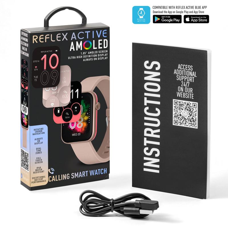 Series 40 Reflex Active Amoled Brown Smart Watch