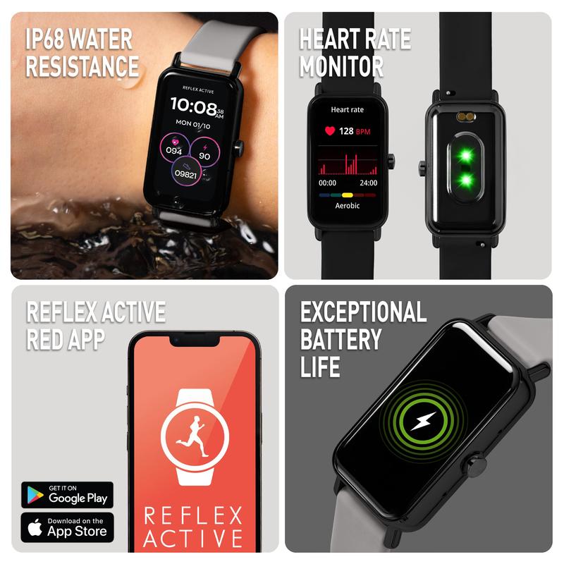 Series 53 Reflex Active Black Smart Calling Watch Interchangeable Set