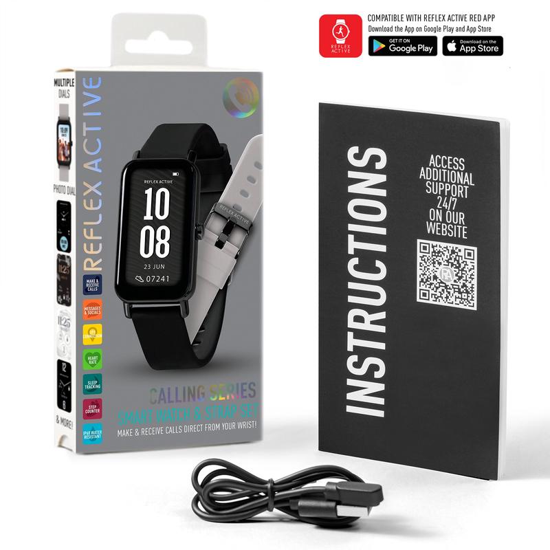 Series 53 Reflex Active Black Smart Calling Watch Interchangeable Set