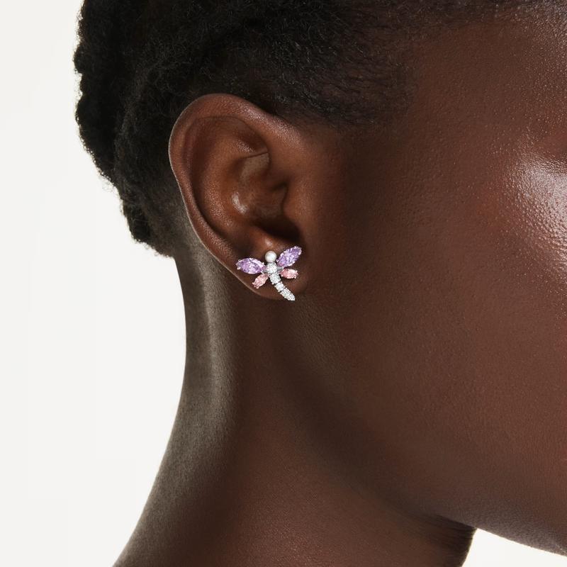 Swarovski Ariana Grande Dragonfly Multicolored Stud Earrings