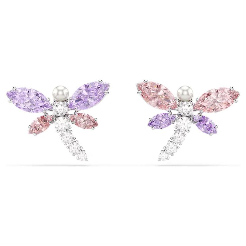 Swarovski Ariana Grande Dragonfly Multicolored Stud Earrings