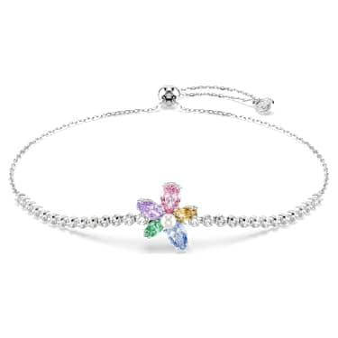 Swarovski Ariana Grande Flower Multicolored Rhodium Plated Bracelet