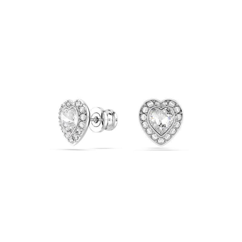 Swarovski Ariana Grande Heart White Rhodium Plated Stud Earrings