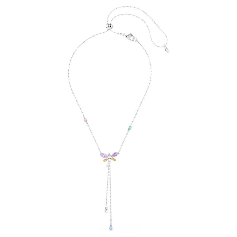 Swarovski Ariana Grande Mixed Cuts Dragonfly Multicolored Y Necklace