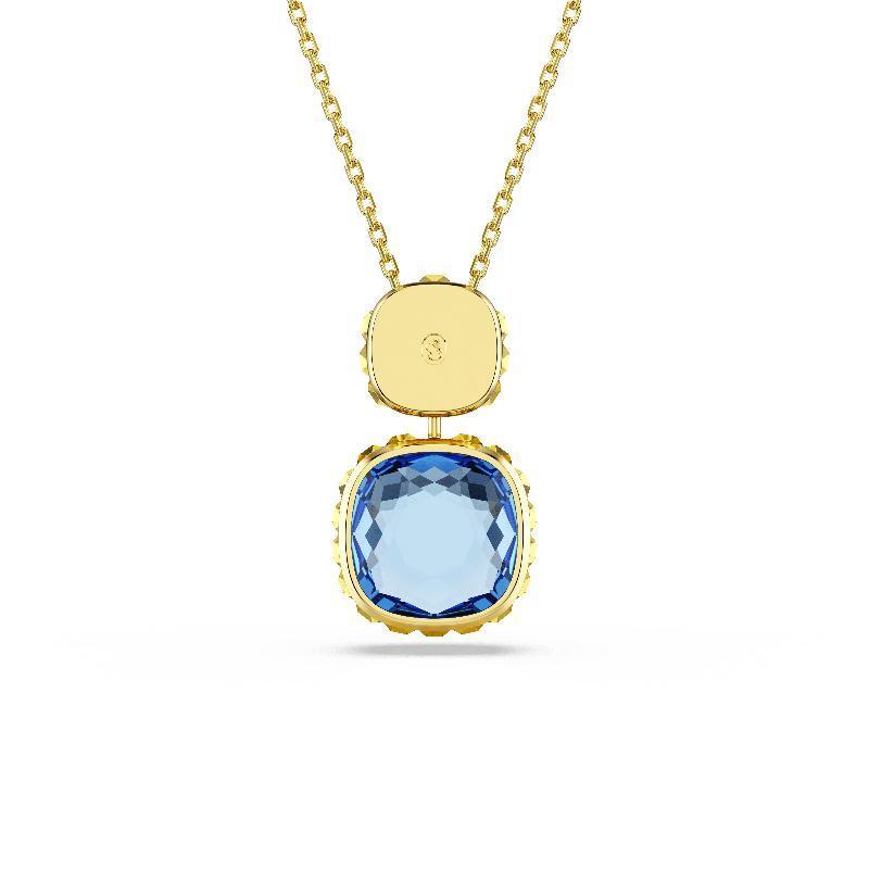 Swarovski Chroma Cushion Cut Multicoloured Gold Plated Pendant