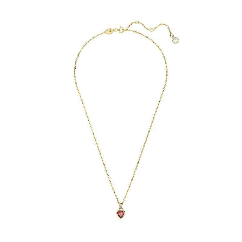 Swarovski Chroma Heart Gold Plated Red Pendant