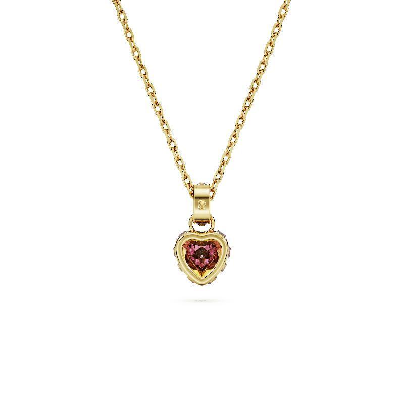 Swarovski Chroma Heart Gold Plated Red Pendant