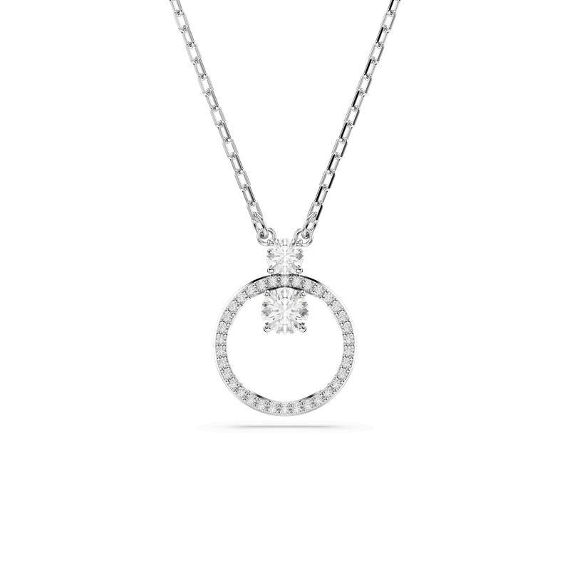 Swarovski Constella Pavé Rhodium Plated White Pendant