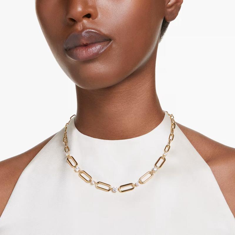 Swarovski Constella White Gold-Plated Zirconia Necklace