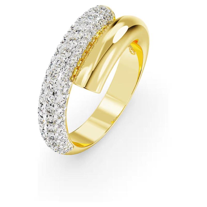 Swarovski Dextera Band Round Cut White 18K Gold Ring