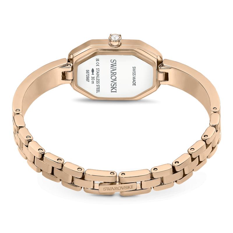 Swarovski Dextera Bangle Silver Tone Stainless Steel Swiss Made Watch