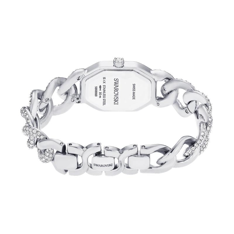 Swarovski Dextera Chain Silver Tone Stainless Steel Swiss Made Watch