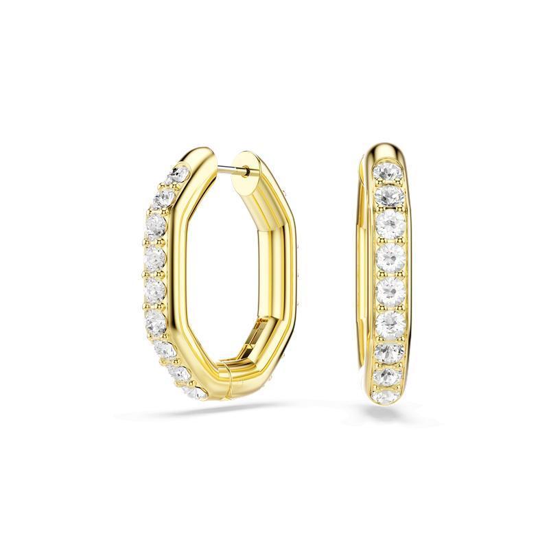 Swarovski Dextera Gold Plated Hoop Earrings