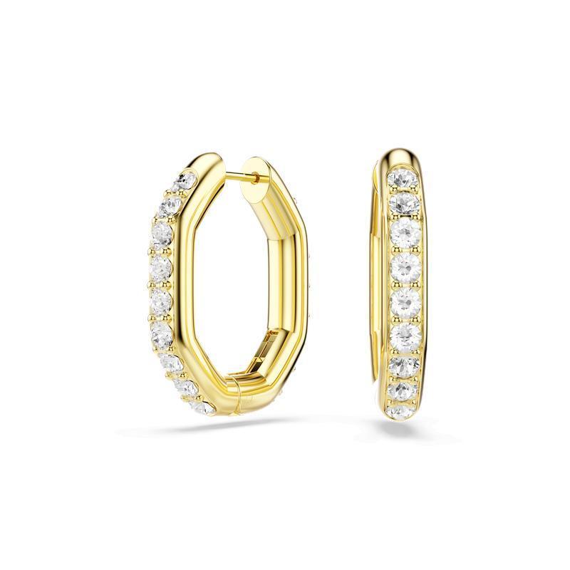 Swarovski Dextera Gold Plated Hoop Earrings