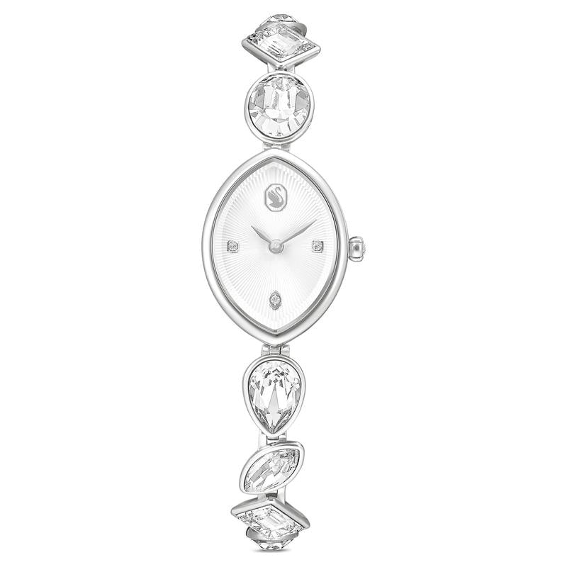 Swarovski Gema Crystal Bracelet Silver Tone Stainless Steel Watch