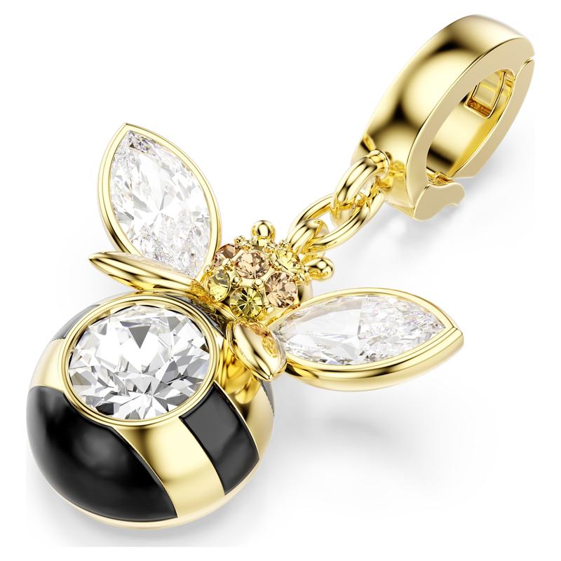 Swarovski Idyllia Bee Multicolored Mixed Cuts 18K Gold Finish Charm