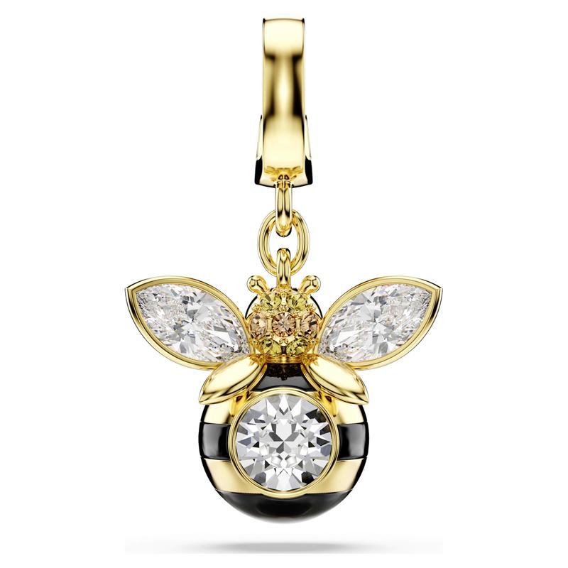 Swarovski Idyllia Bee Multicolored Mixed Cuts 18K Gold Finish Charm