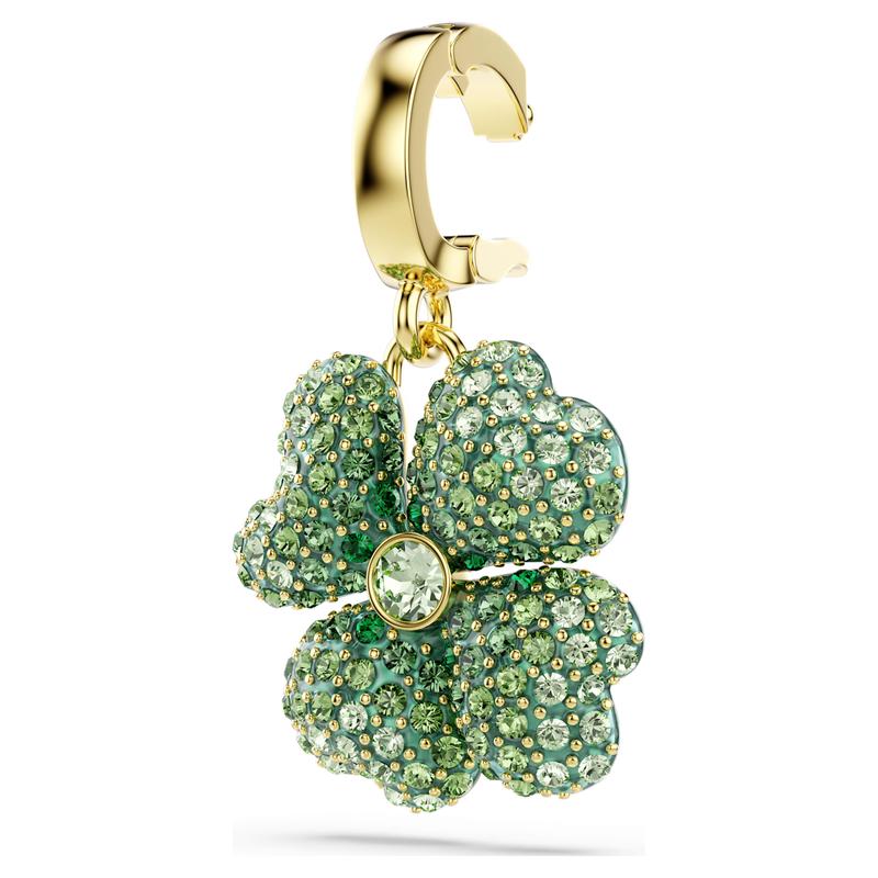 Swarovski Idyllia Clover Green 18K Gold Finish Charm