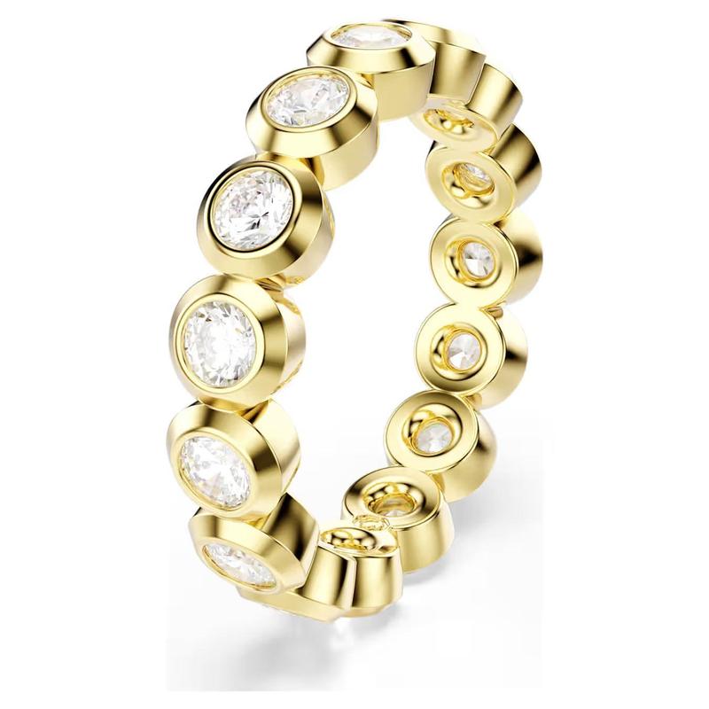 Swarovski Imber Band Round Cut White 18K Gold Ring