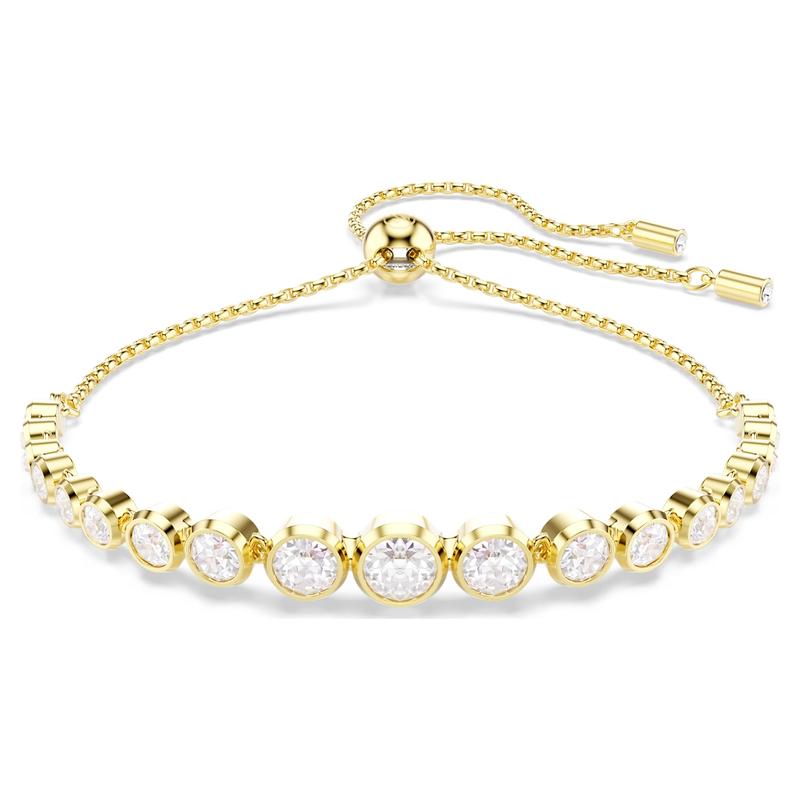 Swarovski Imber Mixed Round Cuts White 18K Gold Finish Bracelet