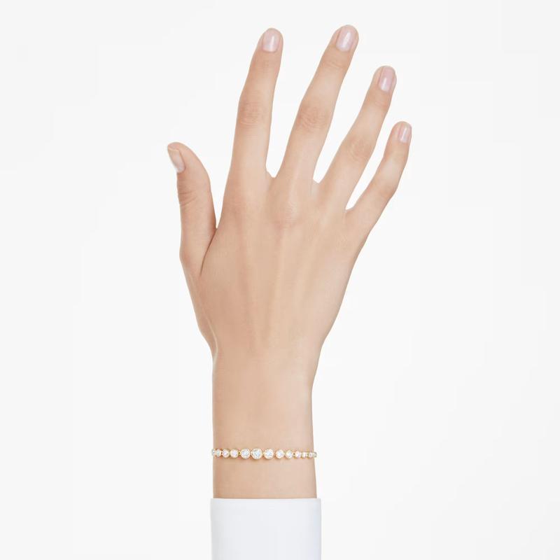 Swarovski Imber Mixed Round Cuts White Gold-Plated Bracelet