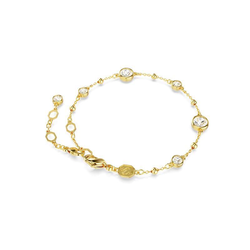 Swarovski Imber Round Cut Scattered Design White Gold-Plated Bracelet