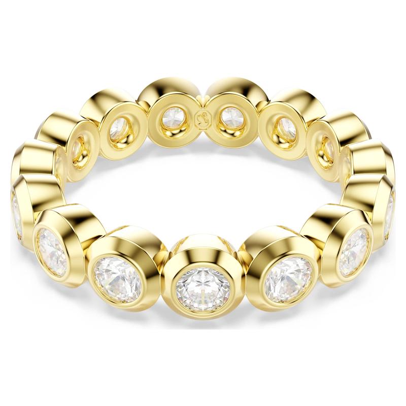 Swarovski Imber Round Cut White 18K Gold Finish Ring