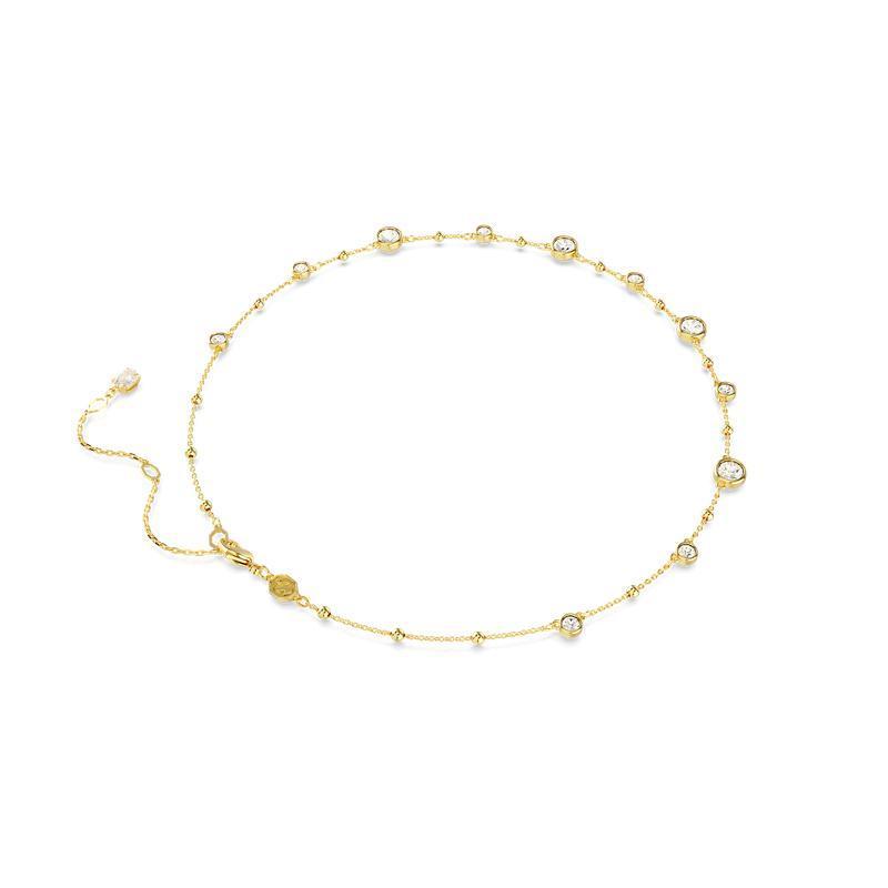 Swarovski Imber Scattered Round Cut White Gold-Plated Necklace