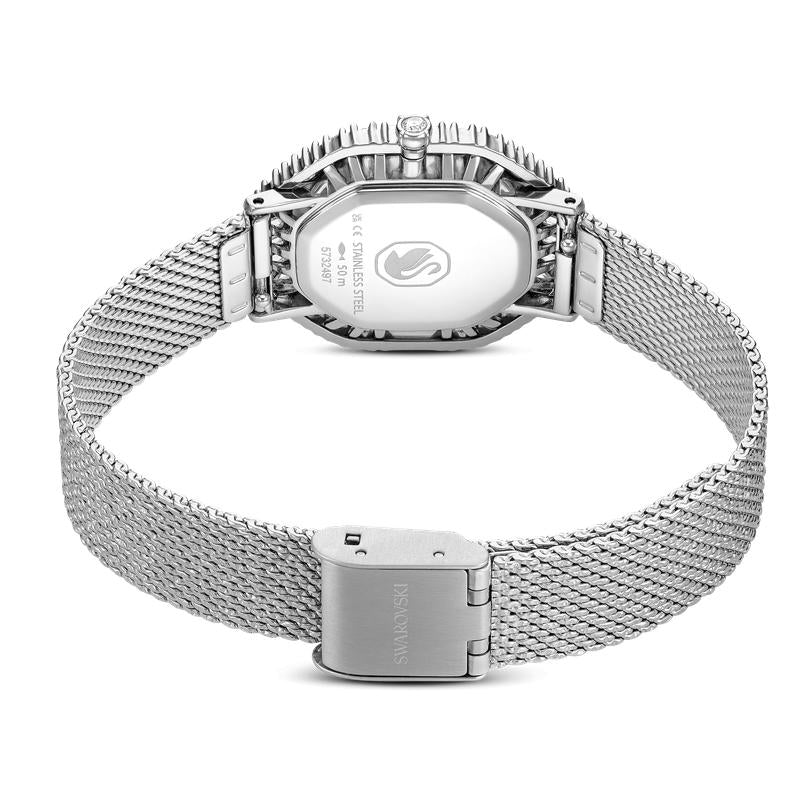 Swarovski Matrix Octagon Silver Tone Stainless Steel Watch