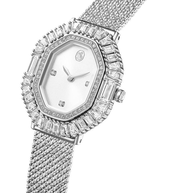 Swarovski Matrix Octagon Silver Tone Stainless Steel Watch