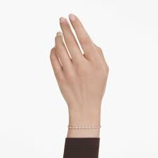 Swarovski Matrix Round Cut White Gold Plated Bracelet