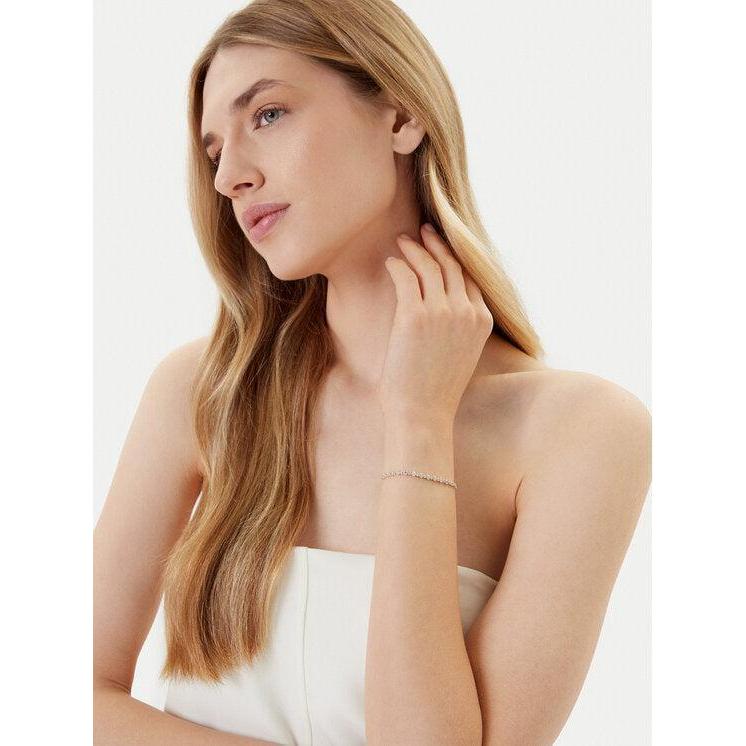 Swarovski Matrix Round Cut White Gold Plated Bracelet