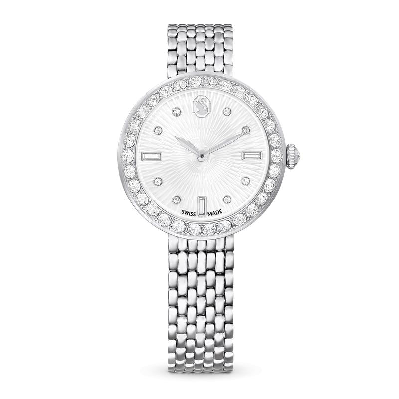 Swarovski Matrix Tennis 7-Link Swiss Made Stainless Steel Watch