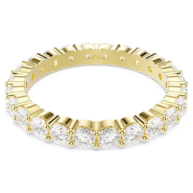 Swarovski Matrix Vittore Band Round Cut White 18K Gold Ring