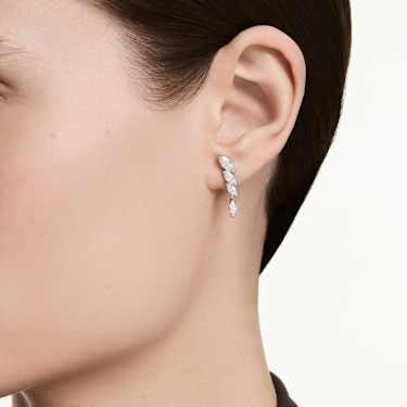Swarovski Mesmera Marquise Cut White Rhodium Plated Stud Earrings