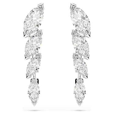 Swarovski Mesmera Marquise Cut White Rhodium Plated Stud Earrings