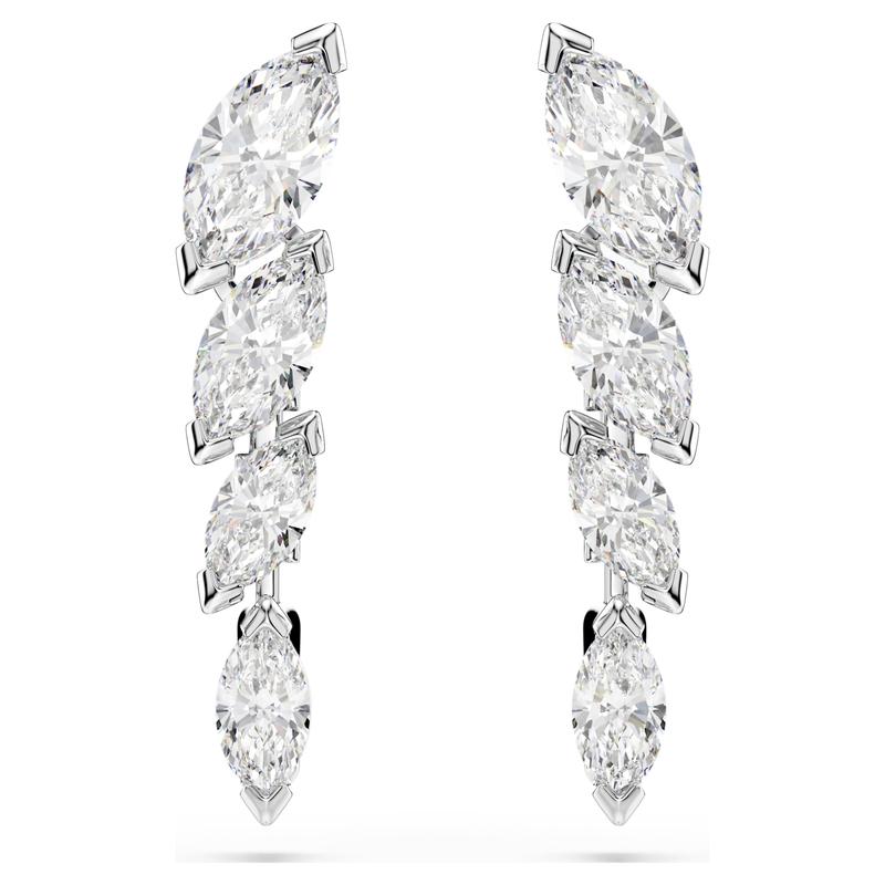Swarovski Mesmera Marquise Cut White Rhodium Plated Stud Earrings