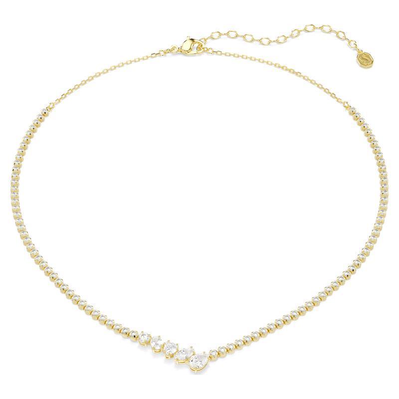 Swarovski Mesmera Mixed Cuts White 18K Gold Finish Necklace