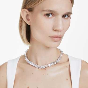 Swarovski Millenia Octagon Cut White Rhodium Plated Necklace