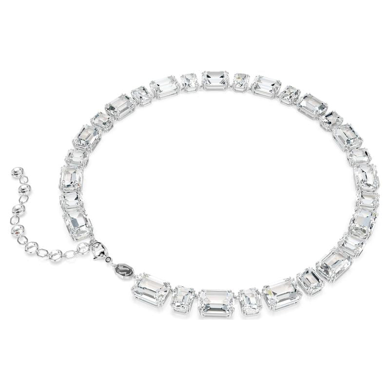 Swarovski Millenia Octagon Cut White Rhodium Plated Necklace