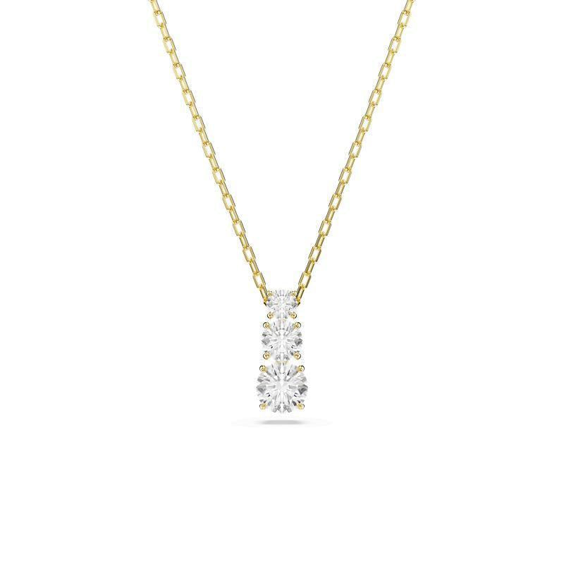 Swarovski Stilla Attract Round Cut White Gold Plated Pendant