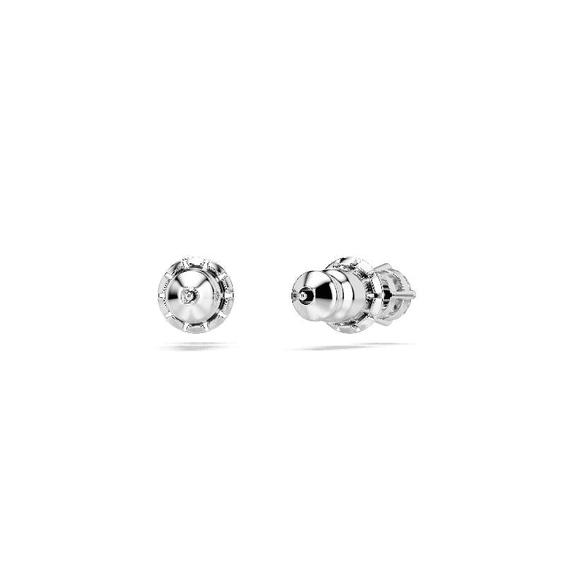 Swarovski Stilla Attract Round Cut White Rhodium Plated Stud Earrings