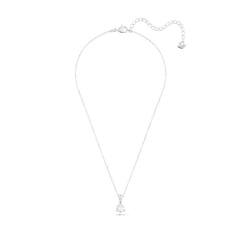 Swarovski Stilla Round Cut White Rhodium Plated Pendant