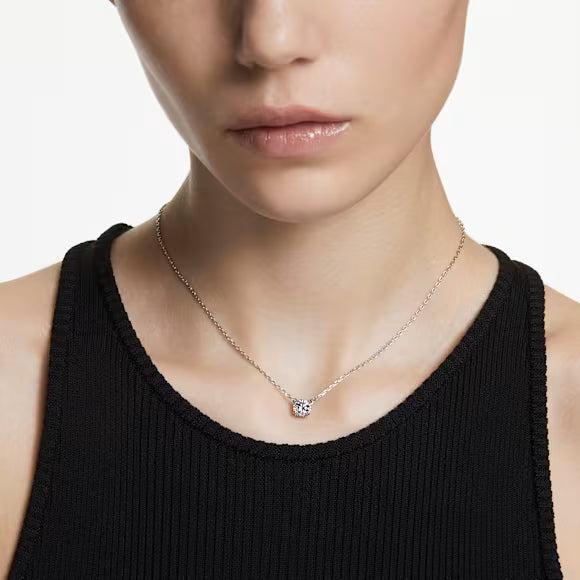 Swarovski Stilla Round Cut White Rhodium Plated Pendant