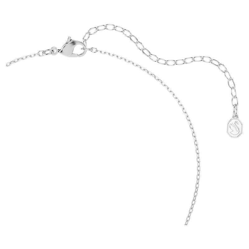 Swarovski Swan White Mixed Cuts Rhodium Plated Pendant