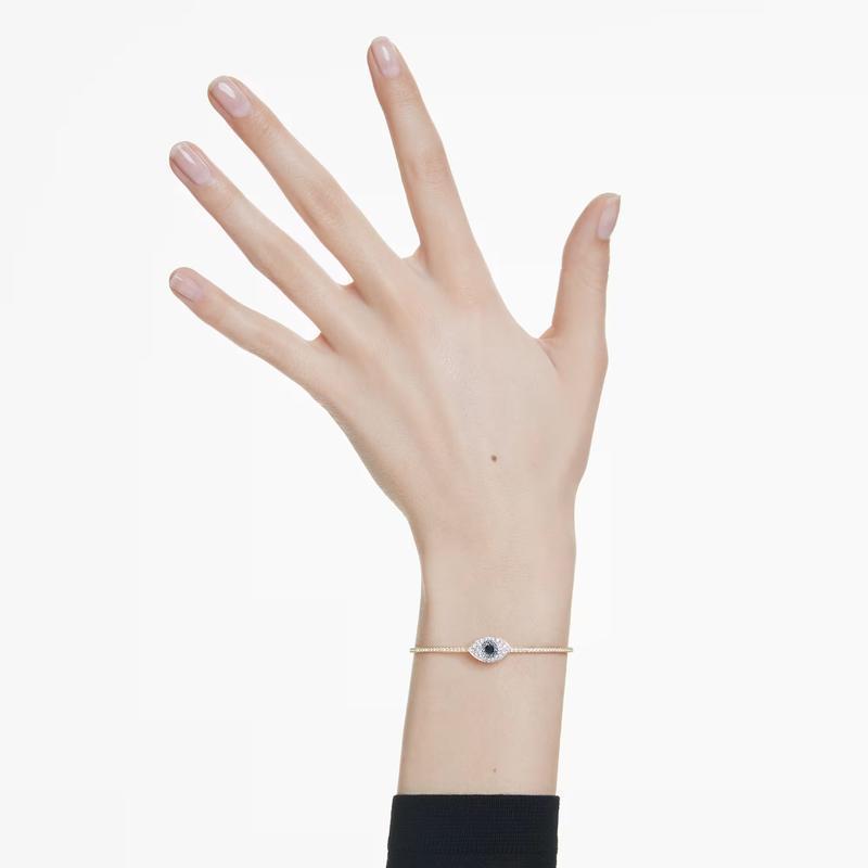 Swarovski Symbolica Evil Eye Blue Gold-Plated Bangle