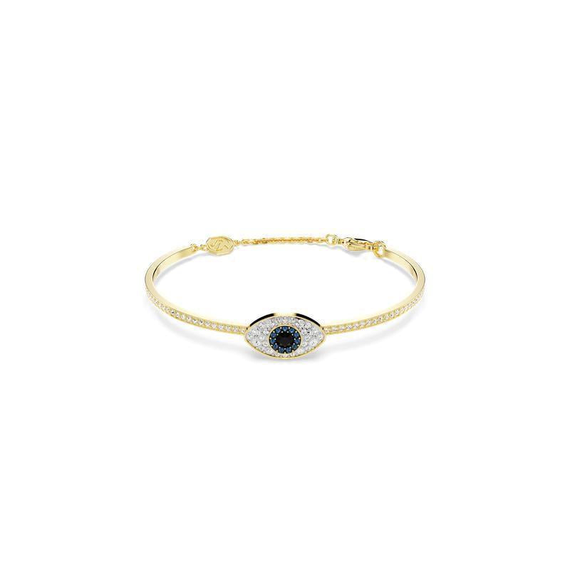 Swarovski Symbolica Evil Eye Blue Gold-Plated Bangle