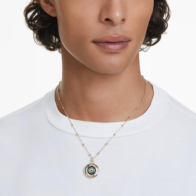 Swarovski Symbolica Evil Eye Gold Plated Multicoloured Pendant