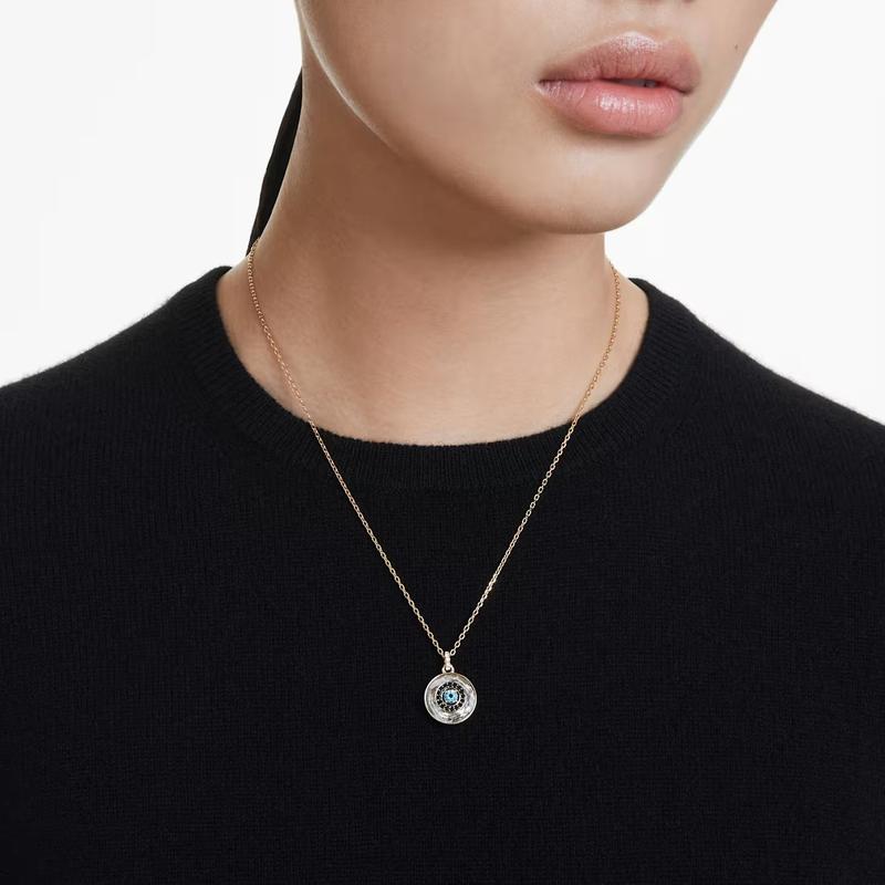 Swarovski Symbolica Evil Eye Gold Plated Multicoloured Pendant