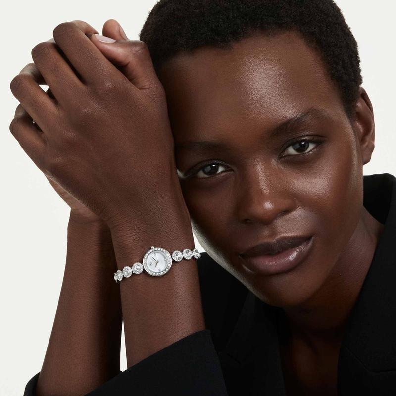 Swarovski Una Angelic Crystal Silver-Tone Stainless Steel Women's Watch